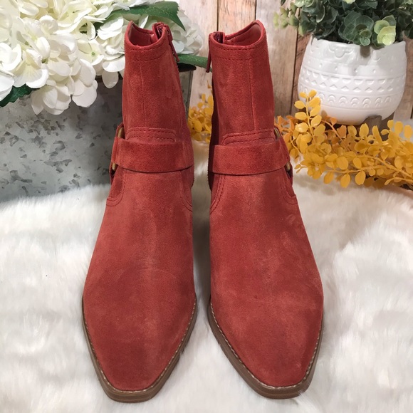 NEW Michael Kors Suede Leather Western Booties - Picture 3 of 8